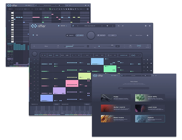 Riffer 4 Riffer 4 by Audiomodern MIDI riff generator interface